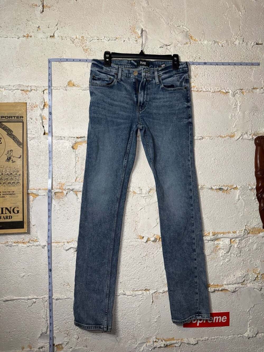 PAIGE Federal Slim Straight Men's Jeans Size 29 Medium Wash